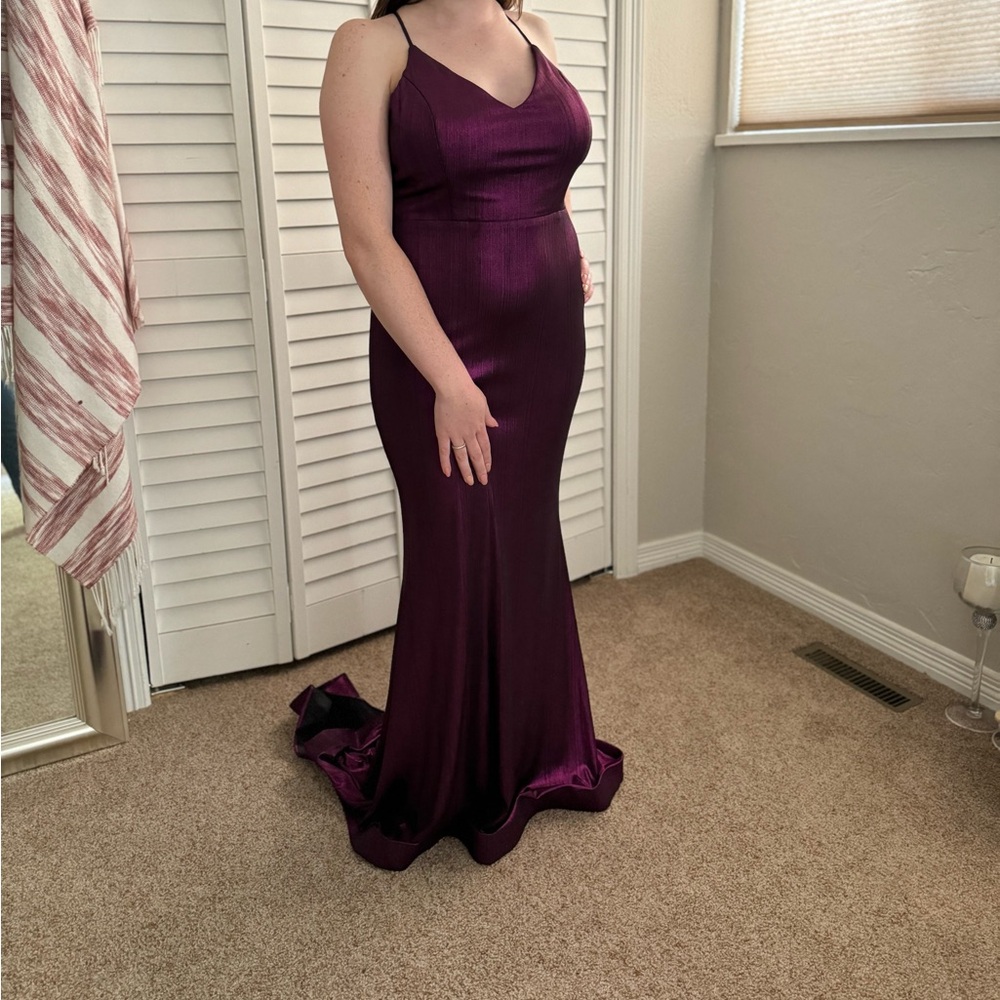 Dark Pink/Black Formal Dress